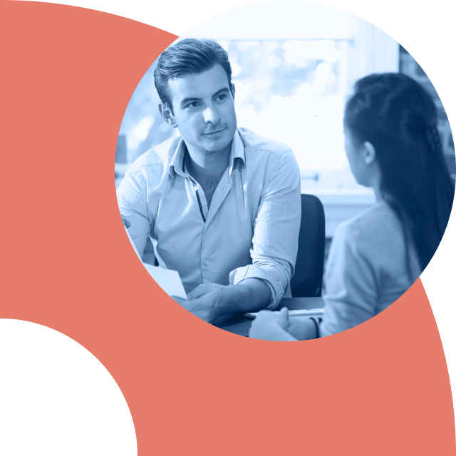 Male doctor talking to patient